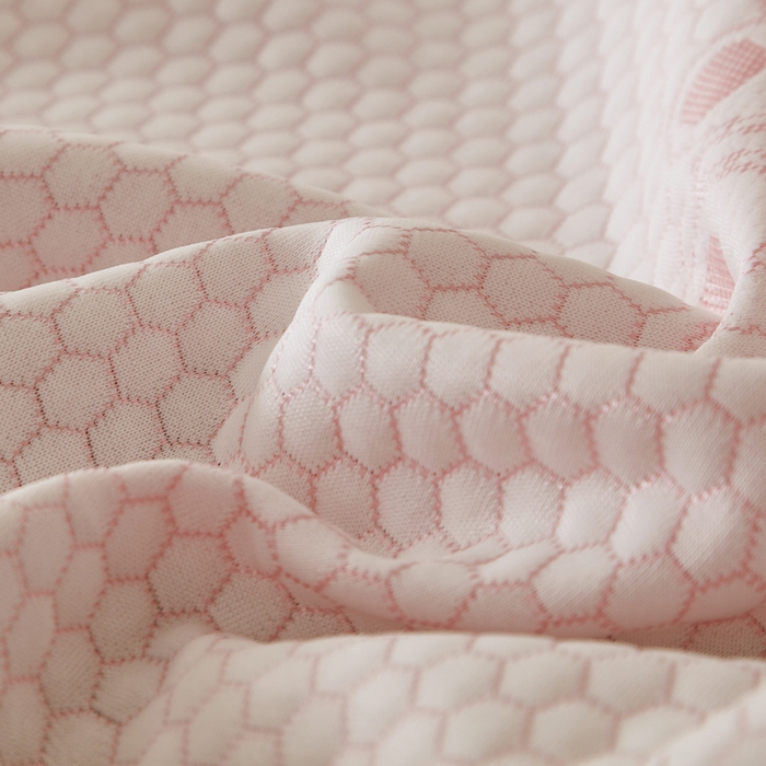 91家纺网 家纺一手货源 找家纺 翎盈家纺 2026新款春夏冰豆豆深睡枕专用枕套面包记忆枕枕头套 小熊粉