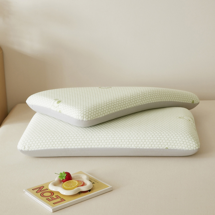 91家纺网 家纺一手货源 找家纺 翎盈家纺 2026新款春夏冰豆豆深睡枕专用枕套面包记忆枕枕头套 小熊绿