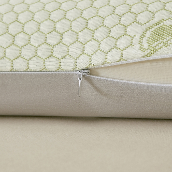 91家纺网 家纺一手货源 找家纺 翎盈家纺 2026新款春夏冰豆豆深睡枕专用枕套面包记忆枕枕头套 小熊绿