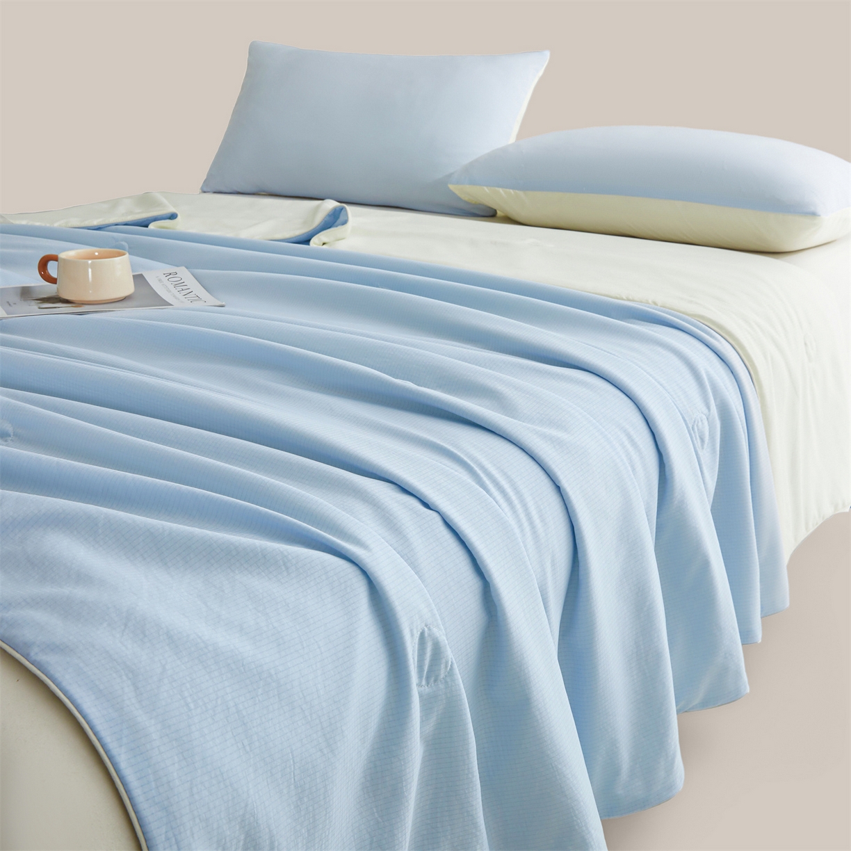 91家纺网 家纺一手货源 找家纺 （总）景眠 2026新款华夫格凉感夏被