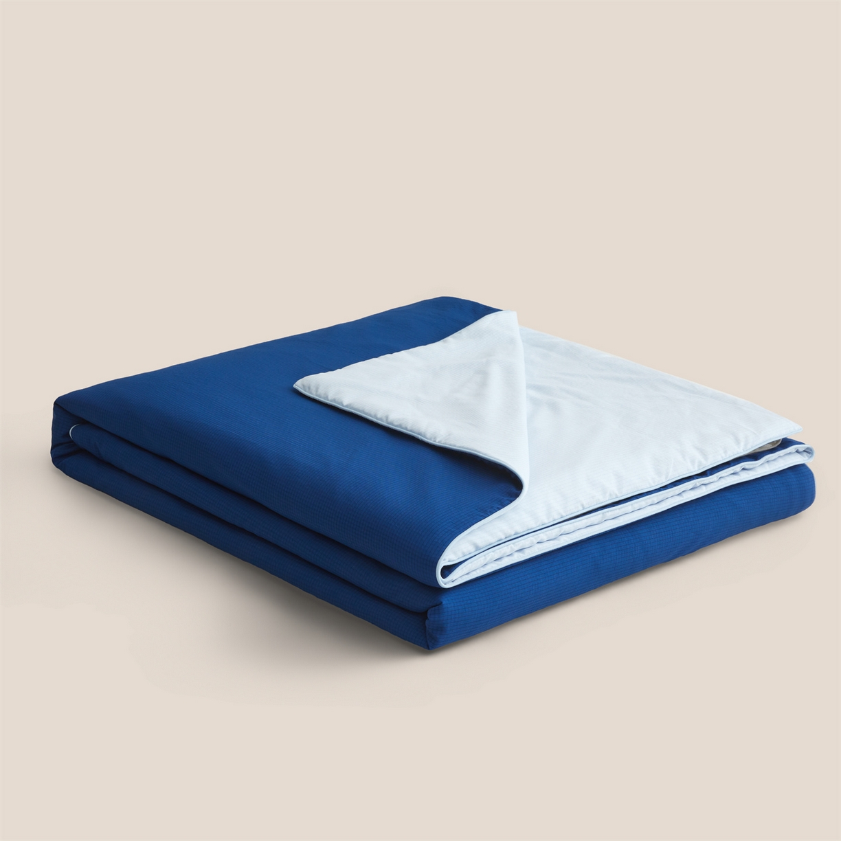 91家纺网 家纺一手货源 找家纺 景眠 2026新款华夫格凉感夏被 华夫格-海洋蓝