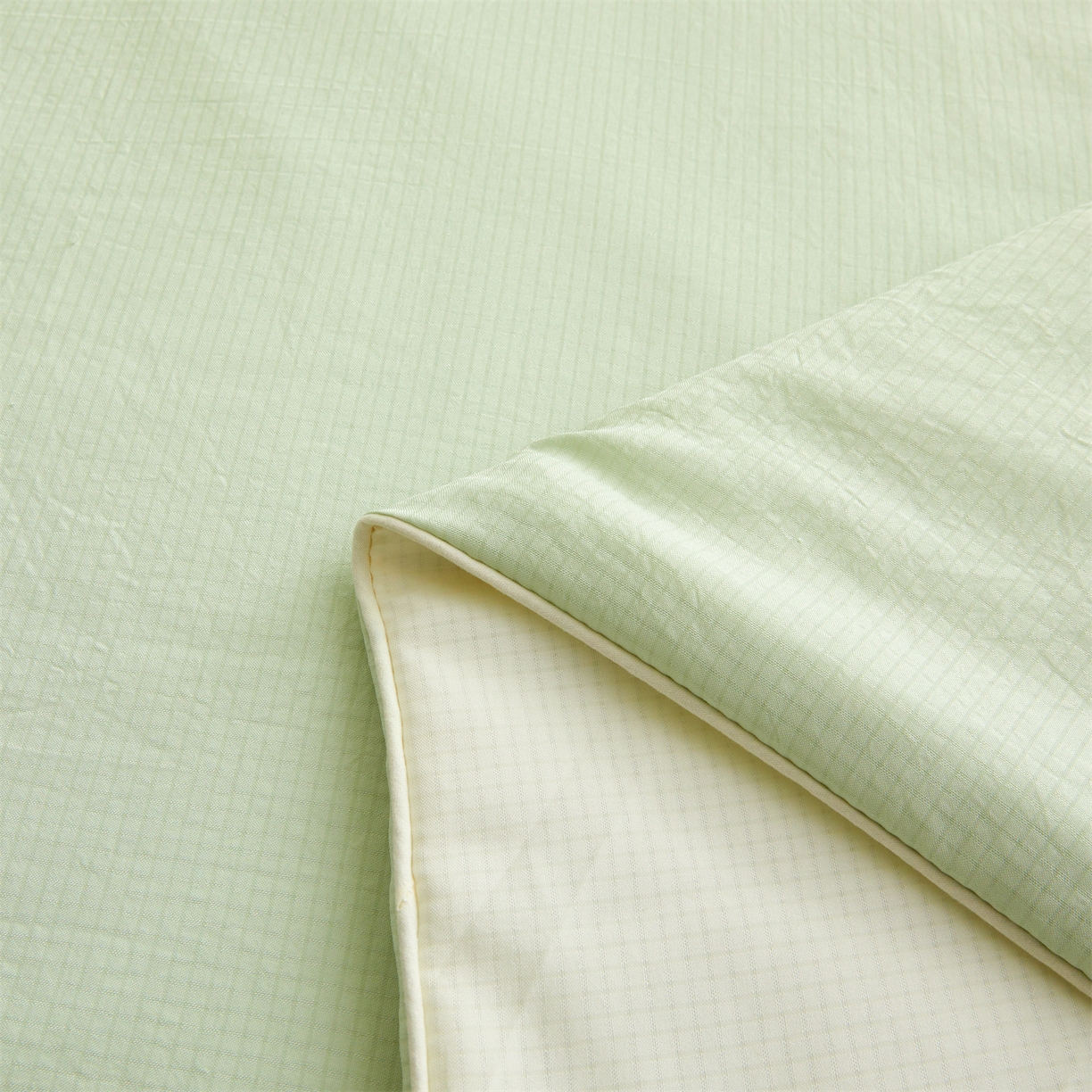 91家纺网 家纺一手货源 找家纺 景眠 2026新款华夫格凉感夏被 华夫格-青果绿