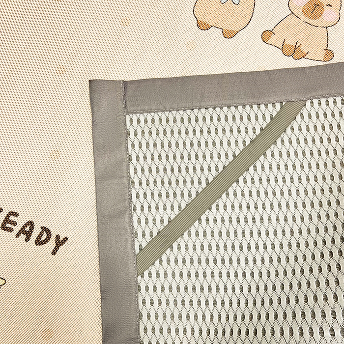 91家纺网 家纺一手货源 找家纺 沐慕 2026新款高克重600D冰丝印花冰藤席 冰藤-可爱巴拉