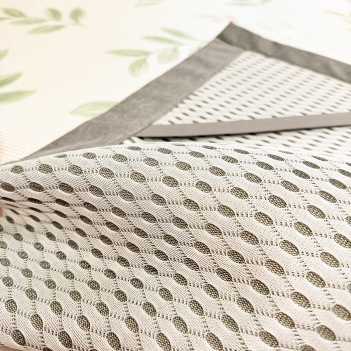 91家纺网 家纺一手货源 找家纺 沐慕 2026新款高克重600D冰丝印花冰藤席 冰藤-莫妮卡