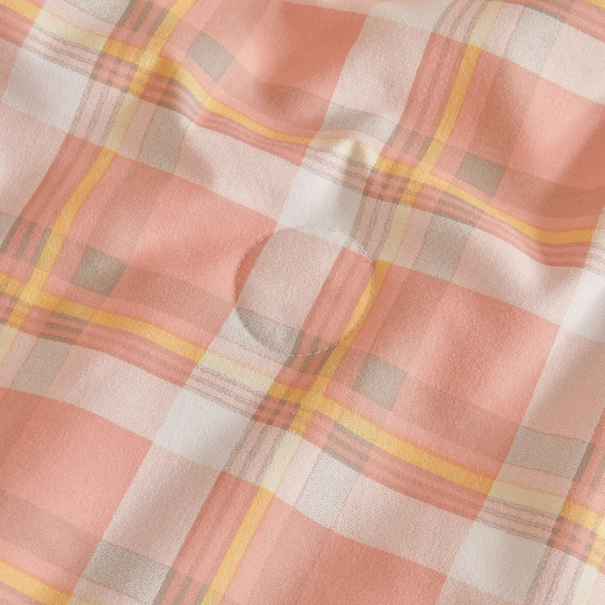 91家纺网 家纺一手货源 找家纺 景眠 2026新款水洗棉格子夏被 沐雅格 粉