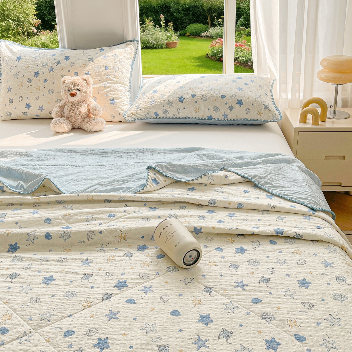 91家纺网 家纺一手货源 找家纺 犇牛仓储供应链 2026新款泡芙棉新疆棉花夏被被子被芯 许愿星