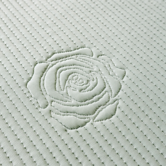 91家纺网 家纺一手货源 找家纺 野合家纺 2026新款豆豆凉席PE提花豆豆席席子凉席奶牛系列床单款 玫瑰-绿