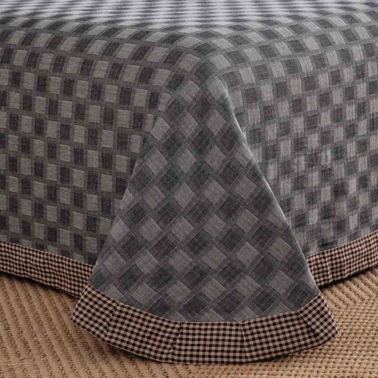 91家纺网 家纺一手货源 找家纺 仰望棉麻双层纱供应链 2026新款朦胧格全棉色织提花双层纱纽扣款 朦胧格-浅灰