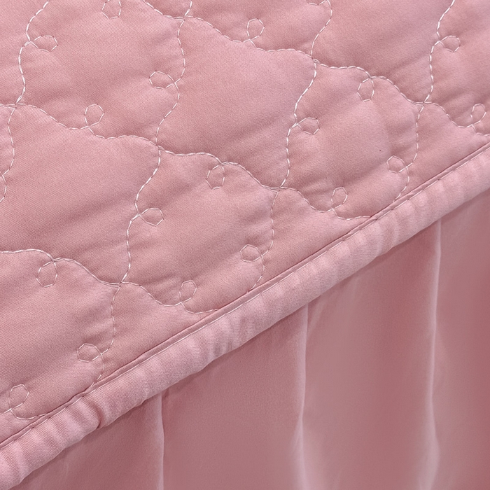 91家纺网 家纺一手货源 找家纺 （总）野合家纺 2026新款A类水洗棉纯色夹棉床裙单床裙床裙单件