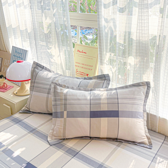 91家纺网 家纺一手货源 找家纺 （总）好亿来家纺 2026新款全棉纯棉印花小清新单枕套枕套单件