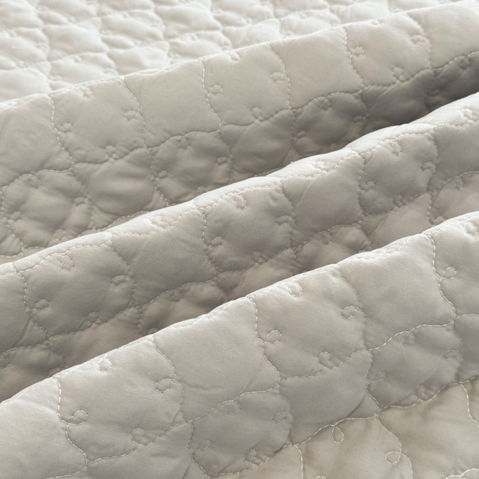 91家纺网 家纺一手货源 找家纺 野合家纺 2026新款A类水洗棉纯色夹棉床裙单床裙床裙单件 银灰