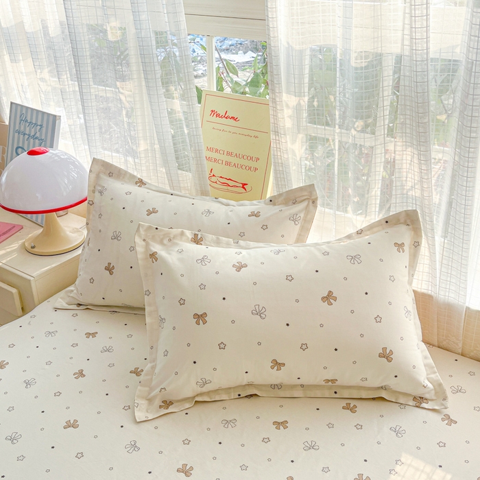 91家纺网 家纺一手货源 找家纺 （总）好亿来家纺 2026新款全棉纯棉印花小清新单枕套枕套单件