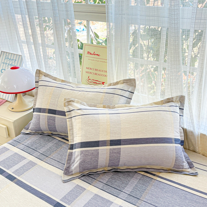 91家纺网 家纺一手货源 找家纺 （总）好亿来家纺 2026新款全棉纯棉印花小清新单枕套枕套单件