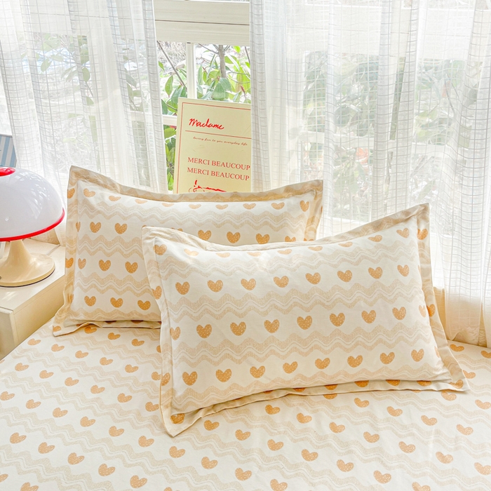 91家纺网 家纺一手货源 找家纺 （总）好亿来家纺 2026新款全棉纯棉印花小清新单枕套枕套单件