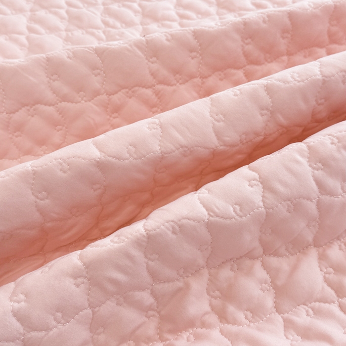 91家纺网 家纺一手货源 找家纺 野合家纺 2026新款A类水洗棉纯色夹棉床裙单床裙床裙单件 玉色