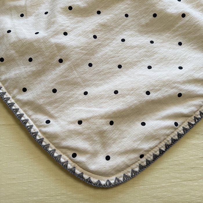 91家纺网 家纺一手货源 找家纺 （总）星巴k家纺 2026新款春夏云感双层纱A类母婴级三角针夏被贝壳边夏凉被贝壳绣【可提供买家秀】