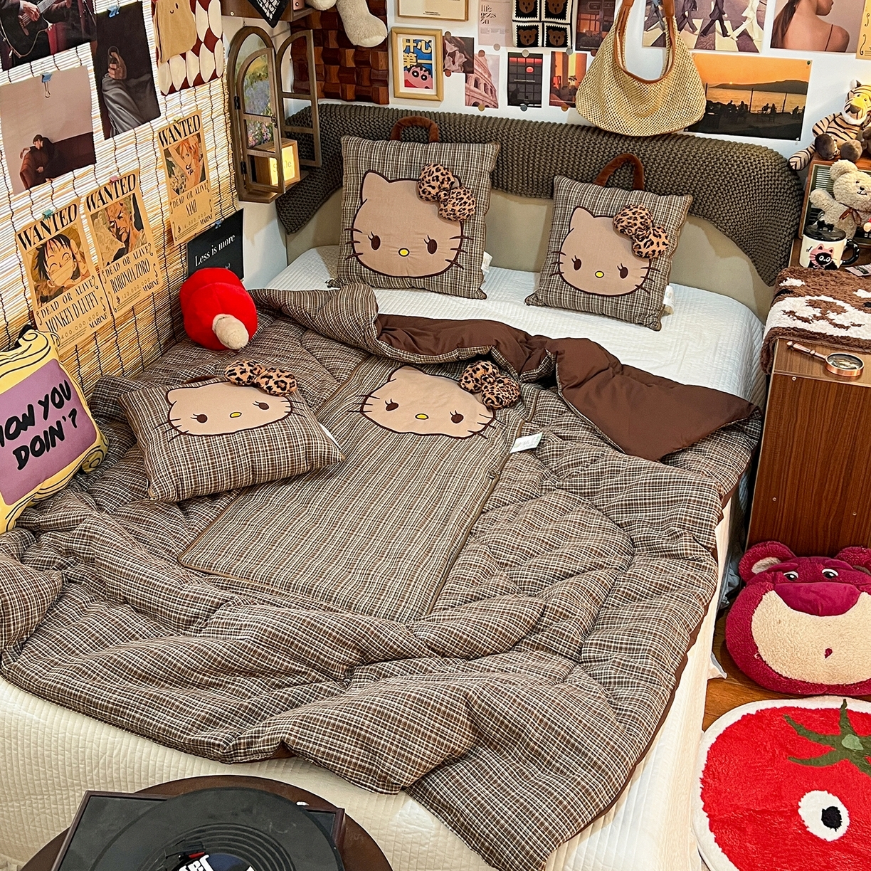 91家纺网 家纺一手货源 找家纺 （总）古本家居 2026新款立体蝴蝶结全棉KT抱枕被