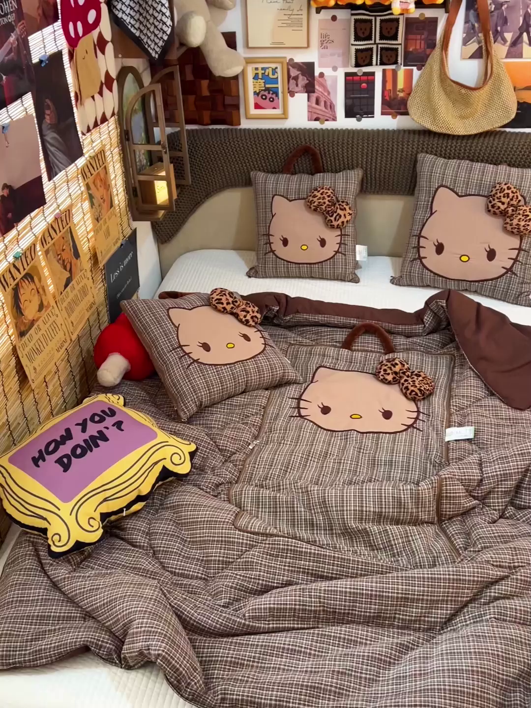 91家纺网 家纺一手货源 找家纺 （总）古本家居 2026新款立体蝴蝶结全棉KT抱枕被