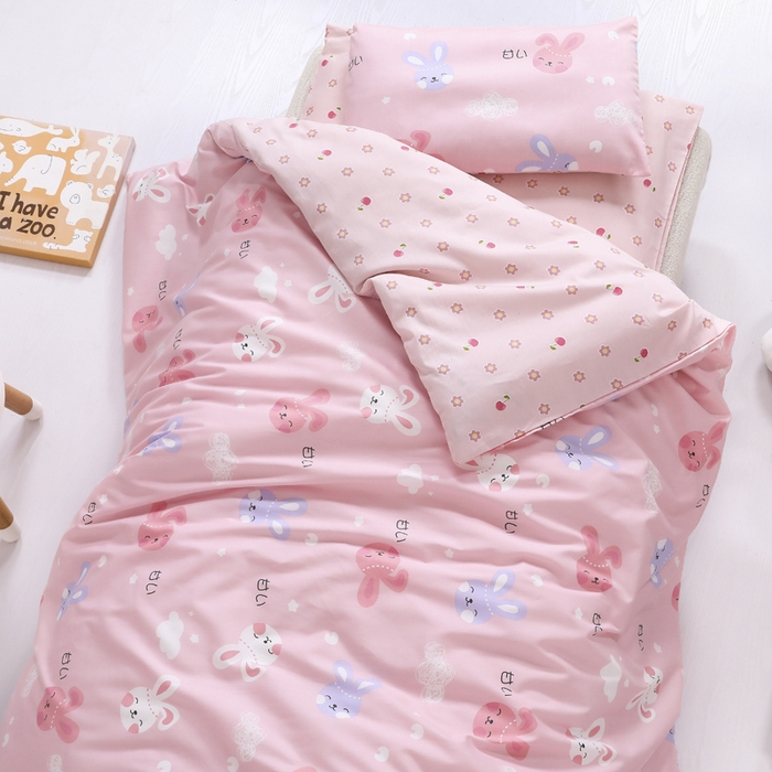 91家纺网 家纺一手货源 找家纺 （总 ）全棉幼儿园被子三件套儿童午睡棉被褥宝宝入园含芯六件套