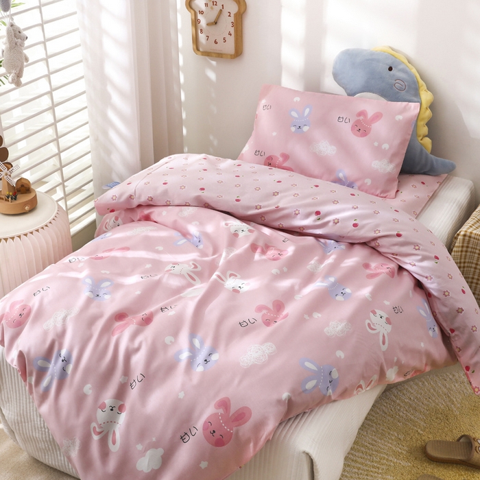 91家纺网 家纺一手货源 找家纺 （总 ）全棉幼儿园被子三件套儿童午睡棉被褥宝宝入园含芯六件套