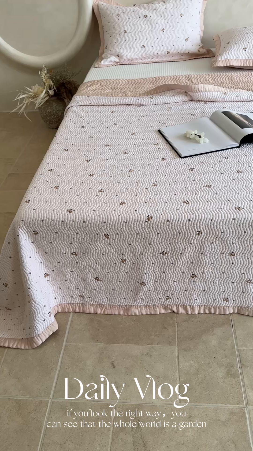 91家纺网 家纺一手货源 找家纺 床盖工厂店 2026新款莫代尔天丝床盖波浪纹绗缝床盖三件套 芝士樱桃-米