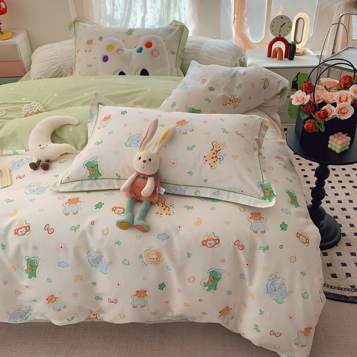 91家纺网 家纺一手货源 找家纺 （总）奈萝家纺 2025新款全棉纯棉小清新印花四件套-第一波