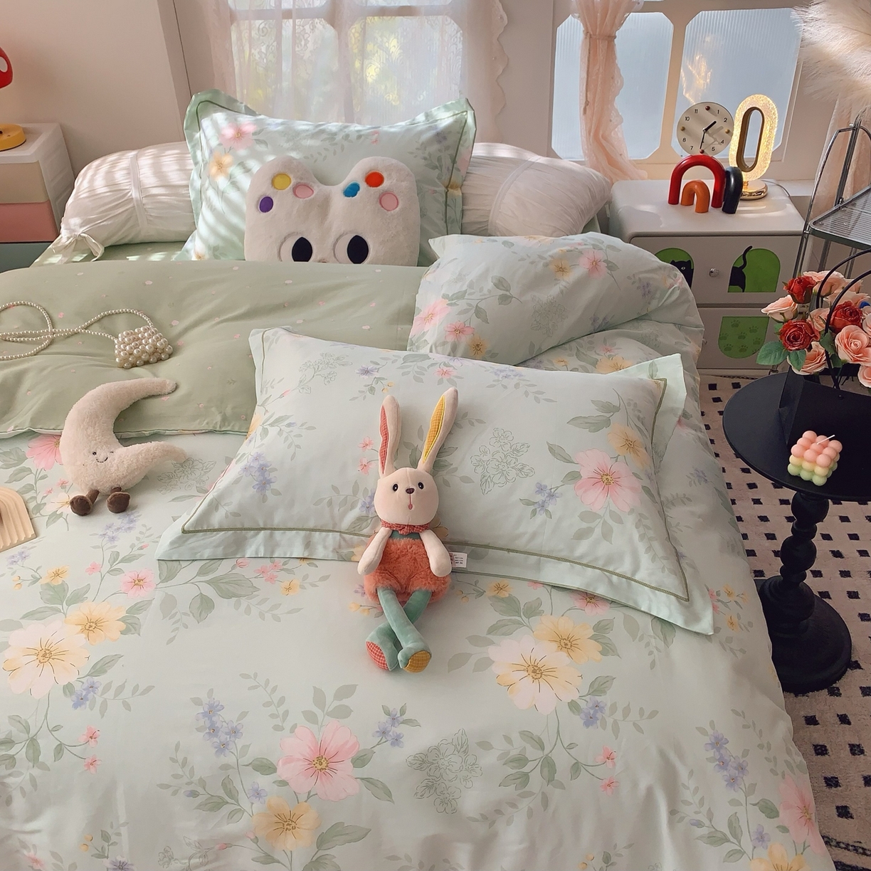 91家纺网 家纺一手货源 找家纺 奈萝家纺 2025新款全棉纯棉小清新印花四件套-第一波 曼城旧事