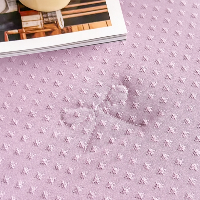 91家纺网 家纺一手货源 找家纺 六合家纺 2026新款A类贡缎提花星空点夏被 星空点-紫