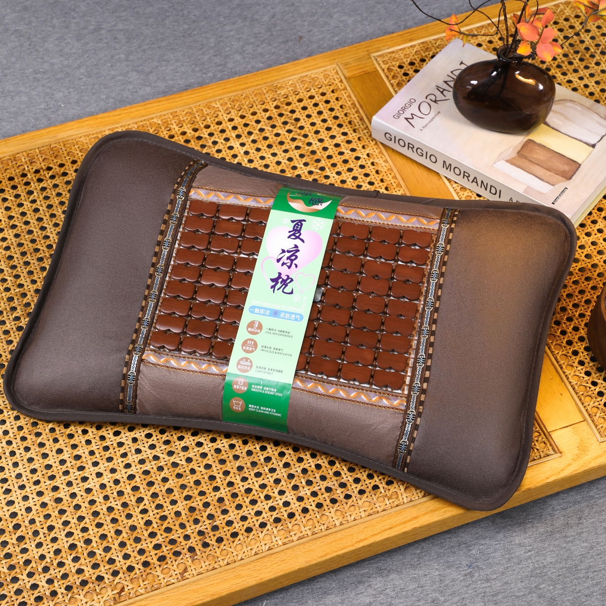 91家纺网 家纺一手货源 找家纺 （总）芯洲  2026年新款夏季冰凉清爽藤席凉席荞麦枕头枕芯