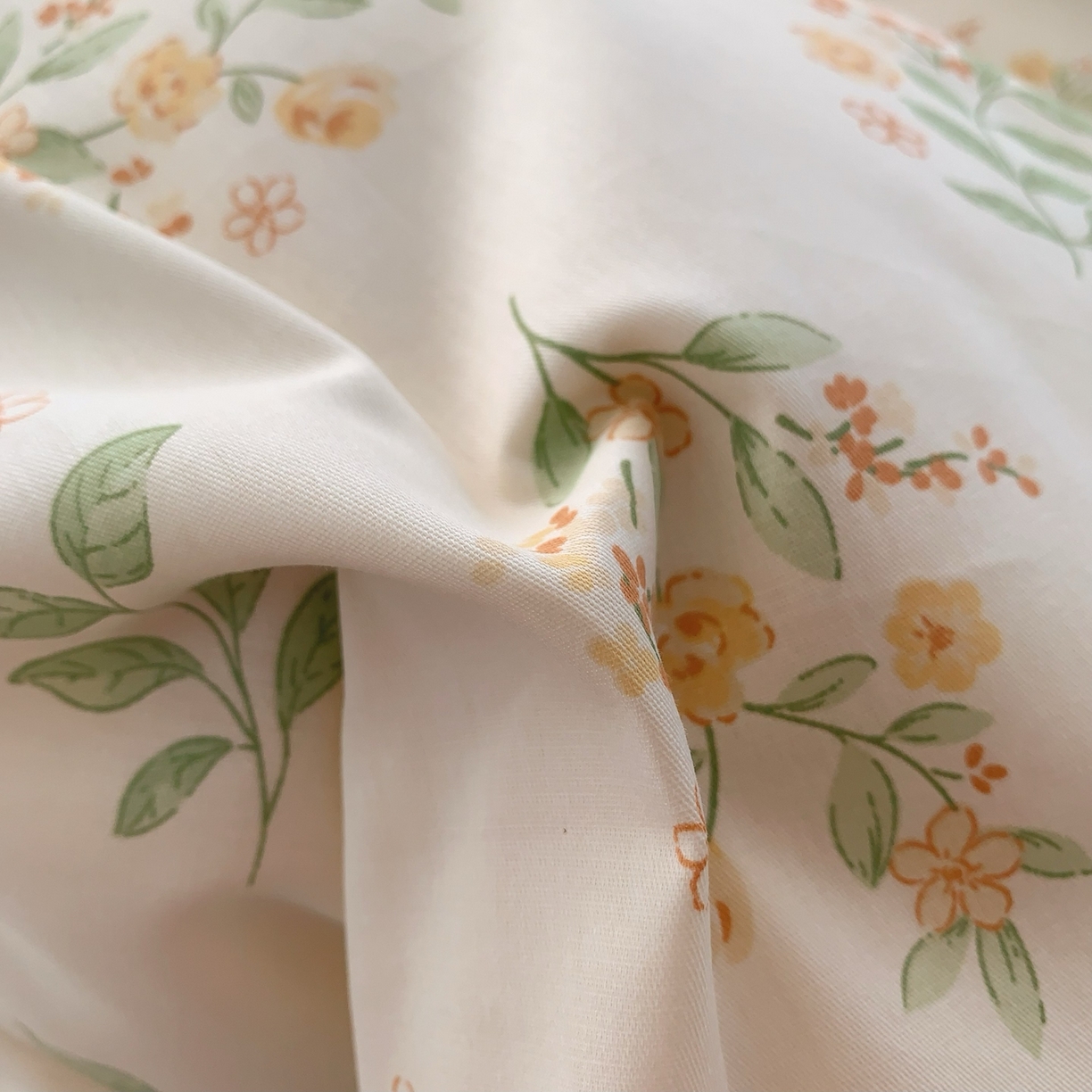 91家纺网 家纺一手货源 找家纺 奈萝家纺 2025新款全棉纯棉小清新印花四件套-第一波 夏花