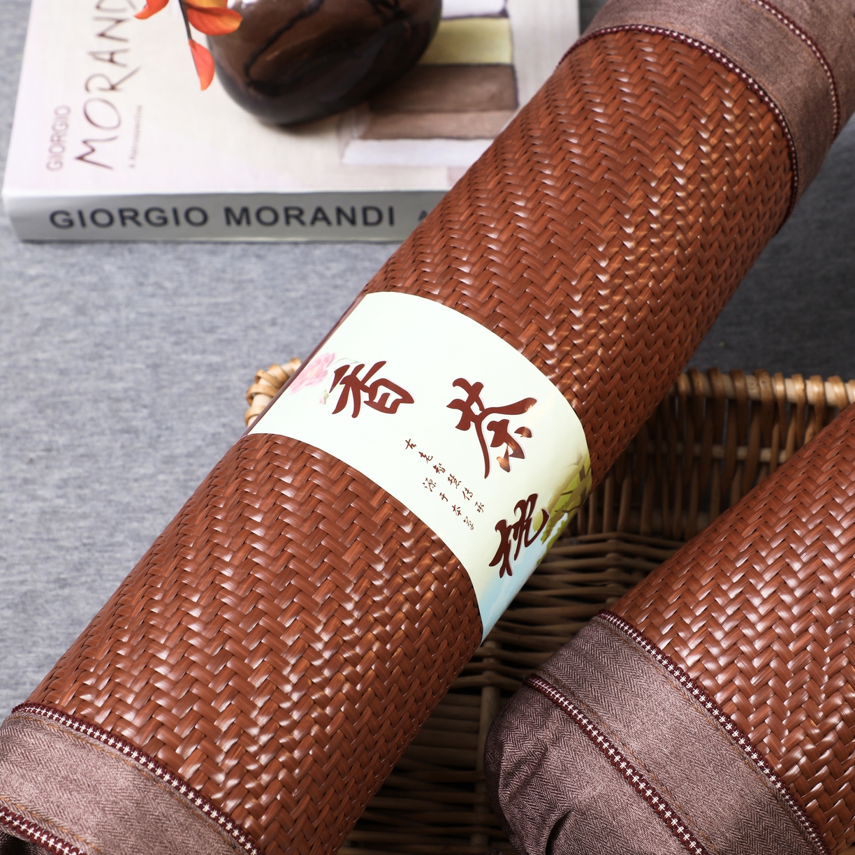 91家纺网 家纺一手货源 找家纺 （总）芯洲  2026新款夏季冰凉清爽藤席凉席颈椎荞麦枕