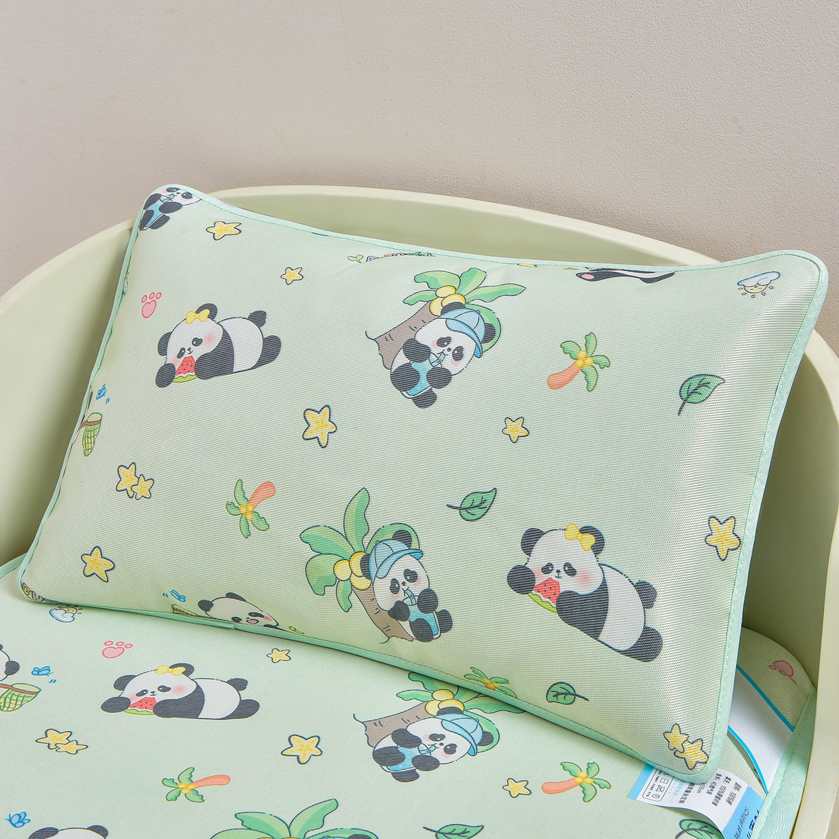 91家纺网 家纺一手货源 找家纺 宝贝优选 2026新款儿童凉席加厚四季床垫午休垫拼接床垫 春游熊宝宝