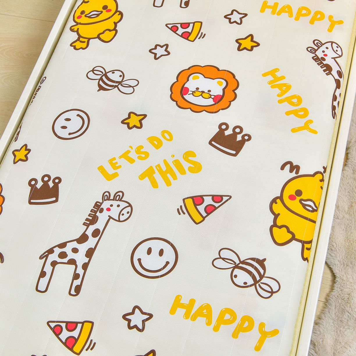 91家纺网 家纺一手货源 找家纺 宝贝优选 2026新款儿童凉席加厚四季床垫午休垫拼接床垫 精灵王国