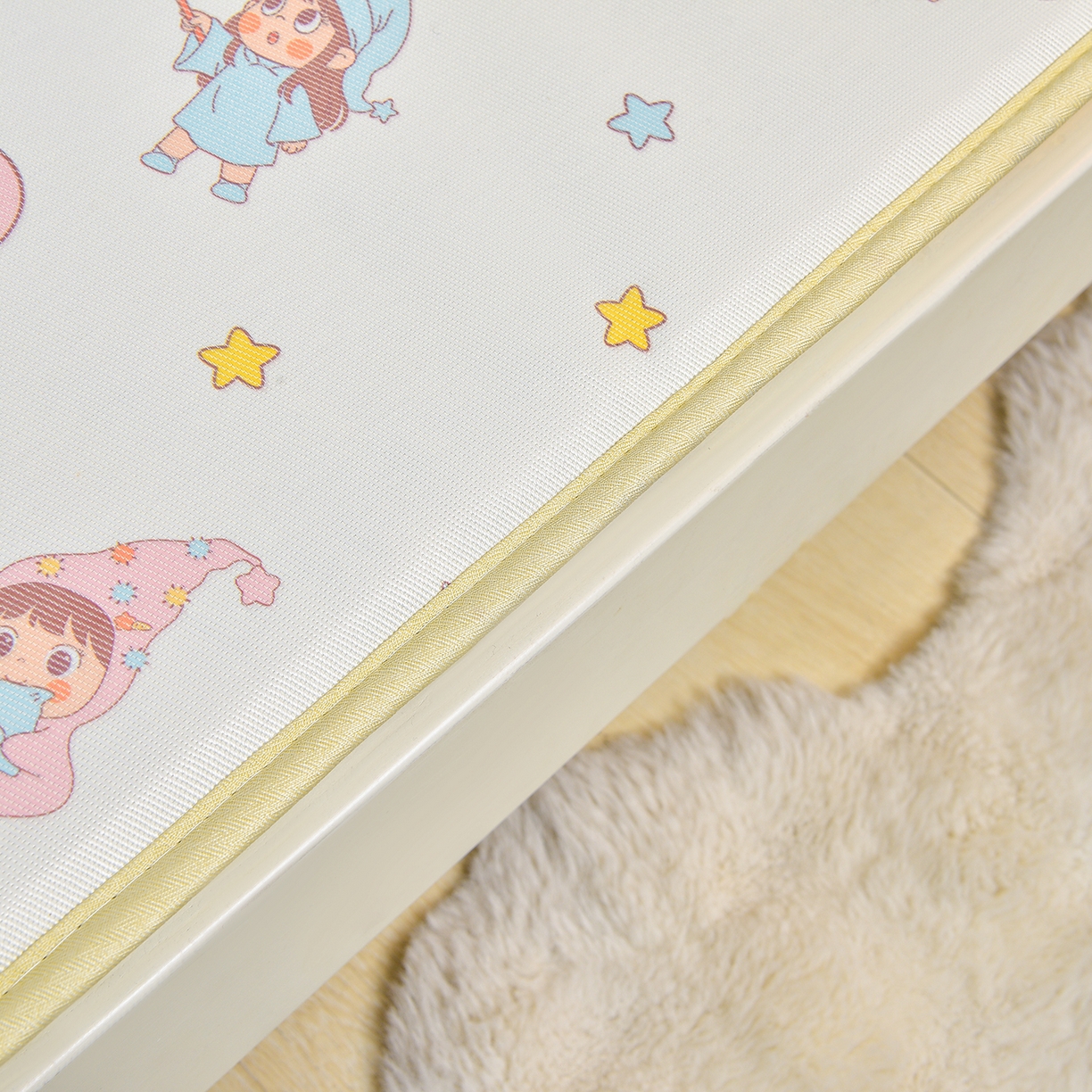 91家纺网 家纺一手货源 找家纺 宝贝优选 2026新款儿童凉席加厚四季床垫午休垫拼接床垫 精灵王国