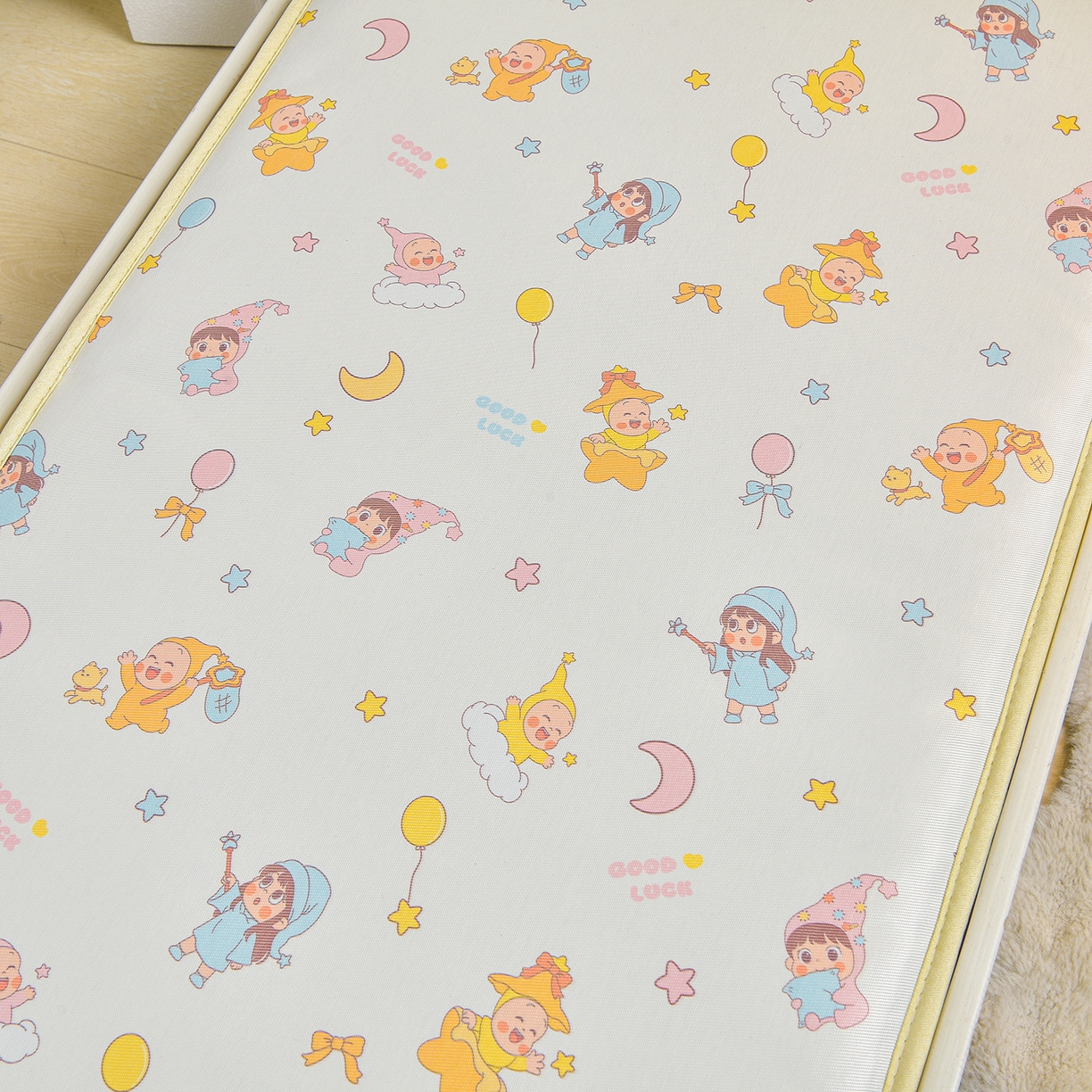 91家纺网 家纺一手货源 找家纺 宝贝优选 2026新款儿童凉席加厚四季床垫午休垫拼接床垫 精灵王国