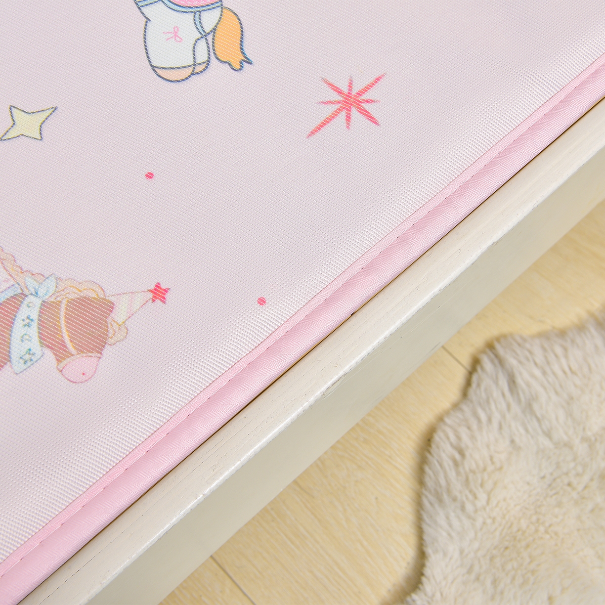 91家纺网 家纺一手货源 找家纺 宝贝优选 2026新款儿童凉席加厚四季床垫午休垫拼接床垫 卡通欢乐园