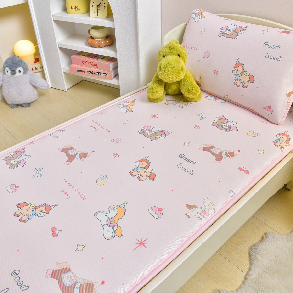 91家纺网 家纺一手货源 找家纺 宝贝优选 2026新款儿童凉席加厚四季床垫午休垫拼接床垫 卡通欢乐园