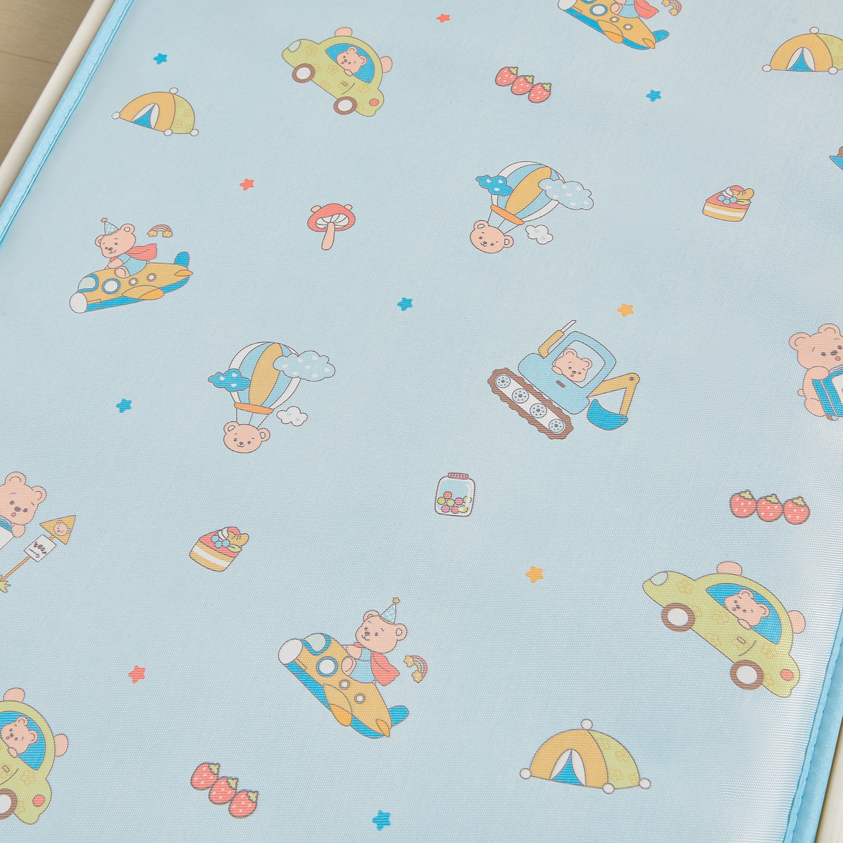 91家纺网 家纺一手货源 找家纺 宝贝优选 2026新款儿童凉席加厚四季床垫午休垫拼接床垫 快乐旅行家