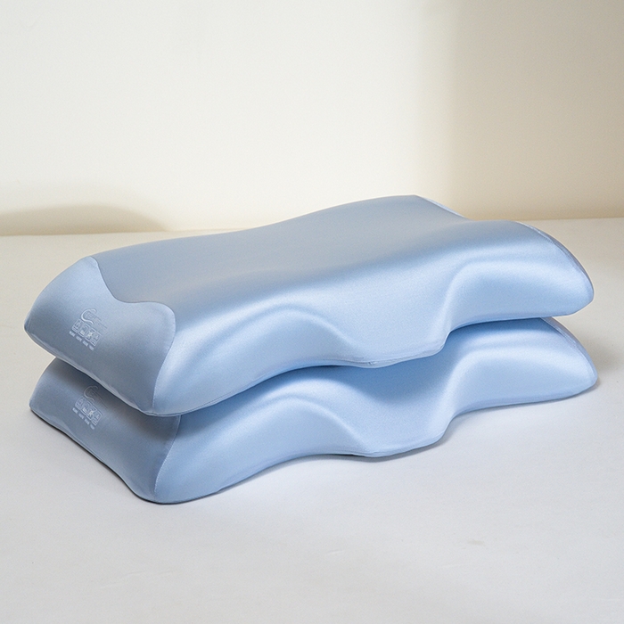 91家纺网 家纺一手货源 找家纺 仁宇枕业 2026新款新品零压深睡记忆棉枕头枕芯 零压记忆枕-蓝色