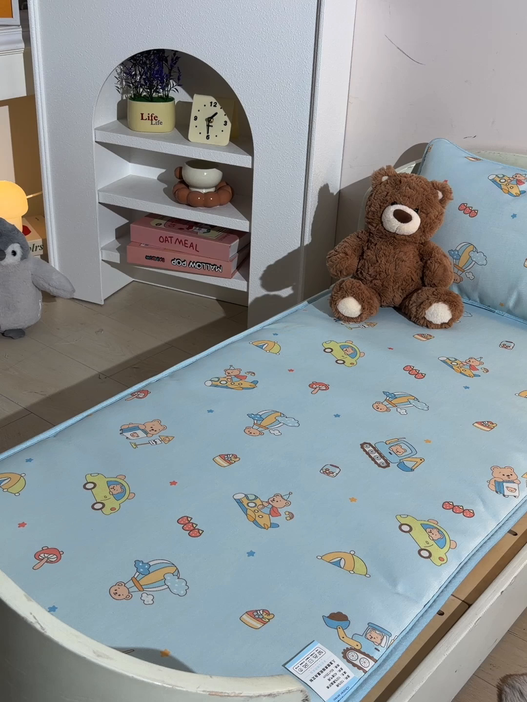 91家纺网 家纺一手货源 找家纺 宝贝优选 2026新款儿童凉席加厚四季床垫午休垫拼接床垫 快乐旅行家