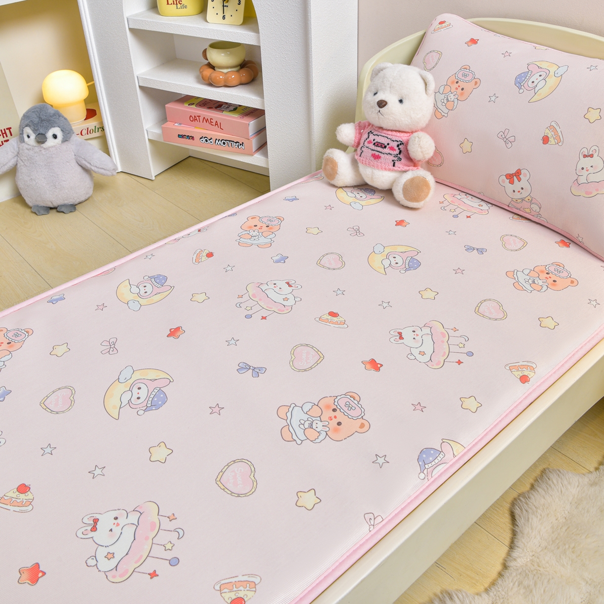 91家纺网 家纺一手货源 找家纺 宝贝优选 2026新款儿童凉席加厚四季床垫午休垫拼接床垫 梦幻乐园