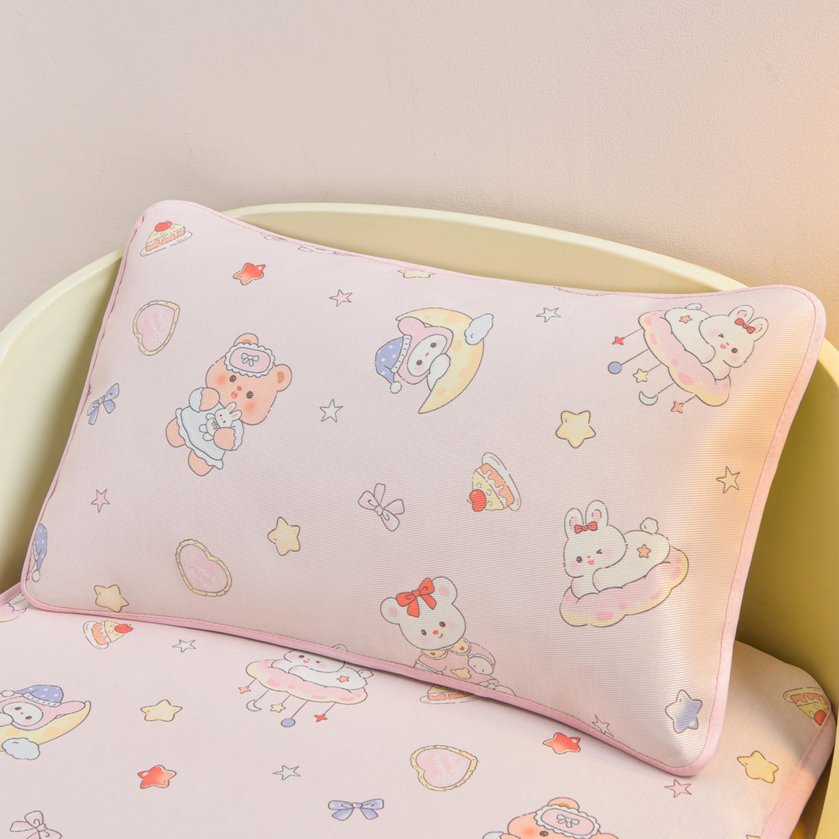 91家纺网 家纺一手货源 找家纺 宝贝优选 2026新款儿童凉席加厚四季床垫午休垫拼接床垫 梦幻乐园