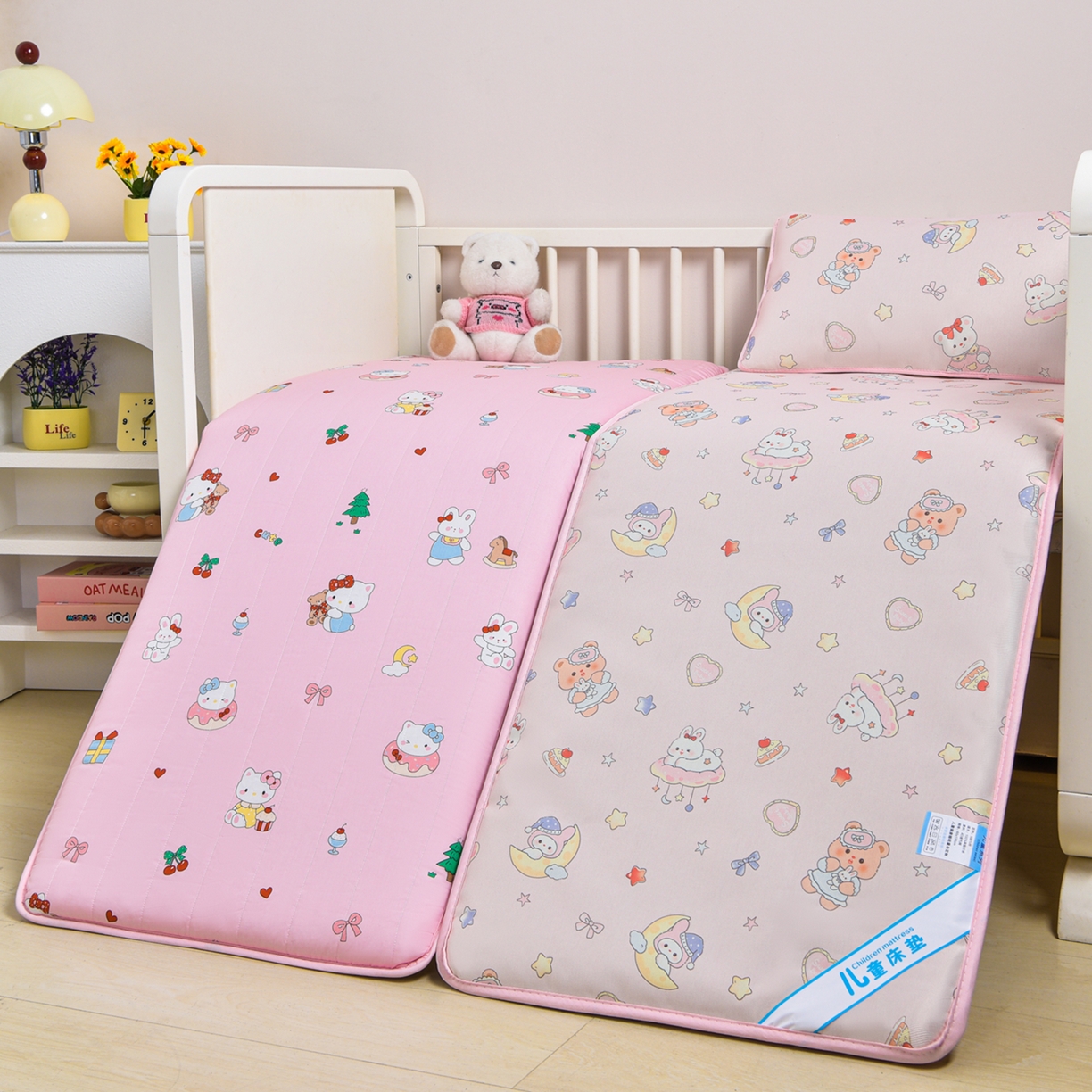 91家纺网 家纺一手货源 找家纺 宝贝优选 2026新款儿童凉席加厚四季床垫午休垫拼接床垫 梦幻乐园