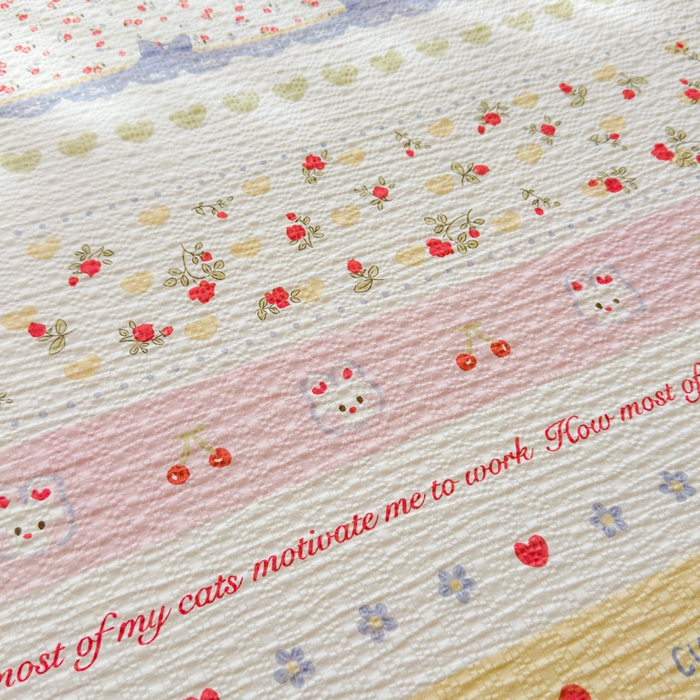 91家纺网 家纺一手货源 找家纺 梵朴 2026新款A类泡芙棉云感木棉邹邹纱双层纱床笠三件套 蝴蝶结小兔