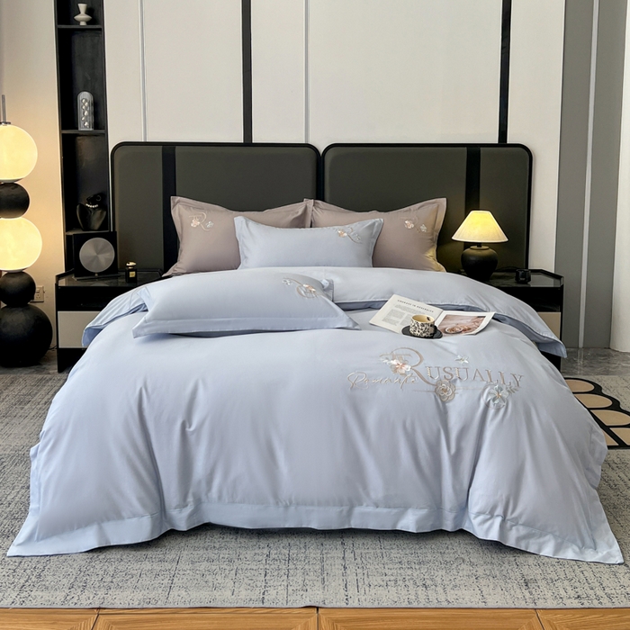 91家纺网 家纺一手货源 找家纺 （总）AB家纺  2026年新款全棉绣花四件套—春妍