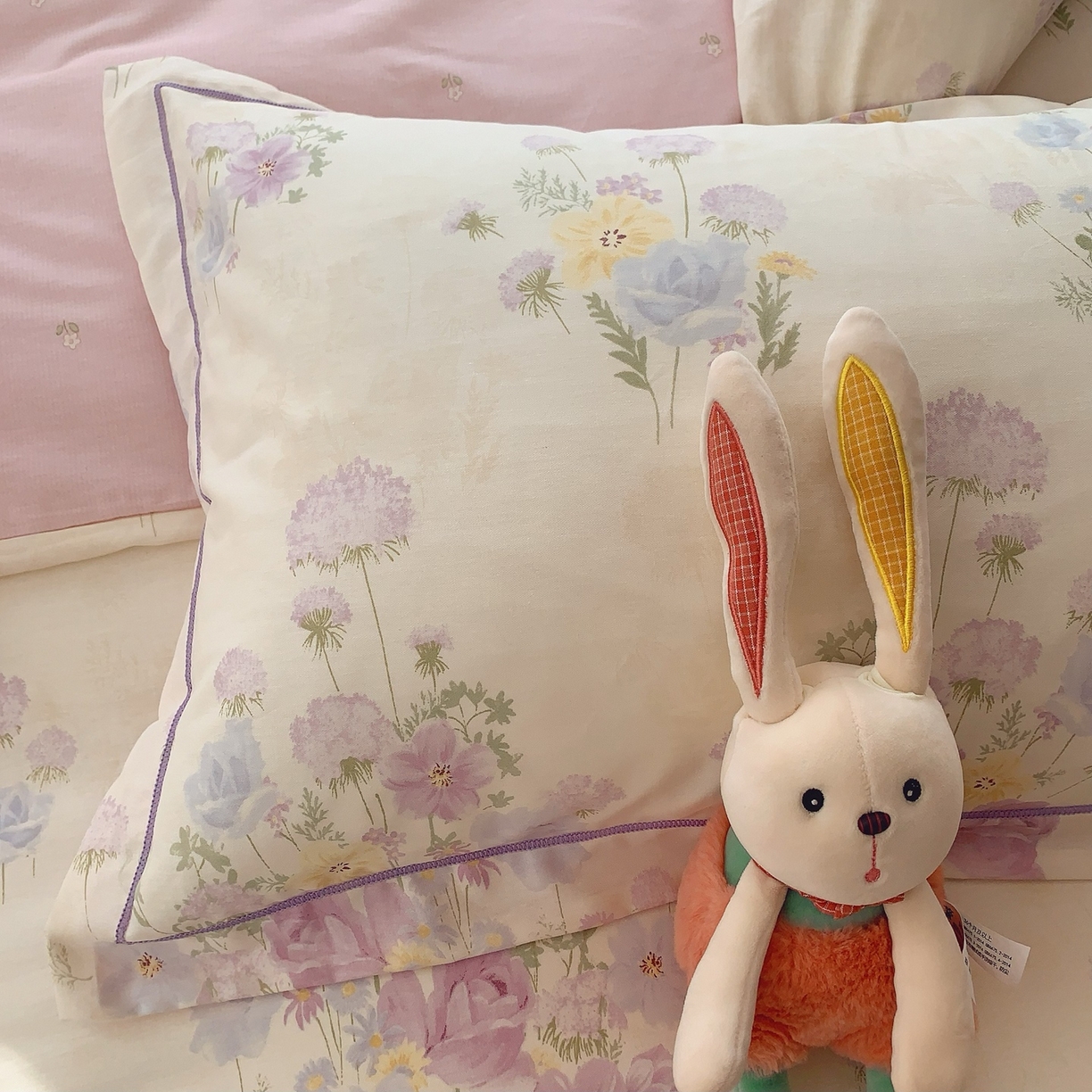 91家纺网 家纺一手货源 找家纺 （总）奈萝家纺 2025新款全棉纯棉小清新印花四件套-第二波