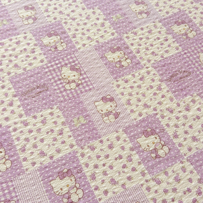 91家纺网 家纺一手货源 找家纺 梵朴 2026新款A类泡芙棉云感木棉邹邹纱双层纱床笠三件套 泡芙KT-紫