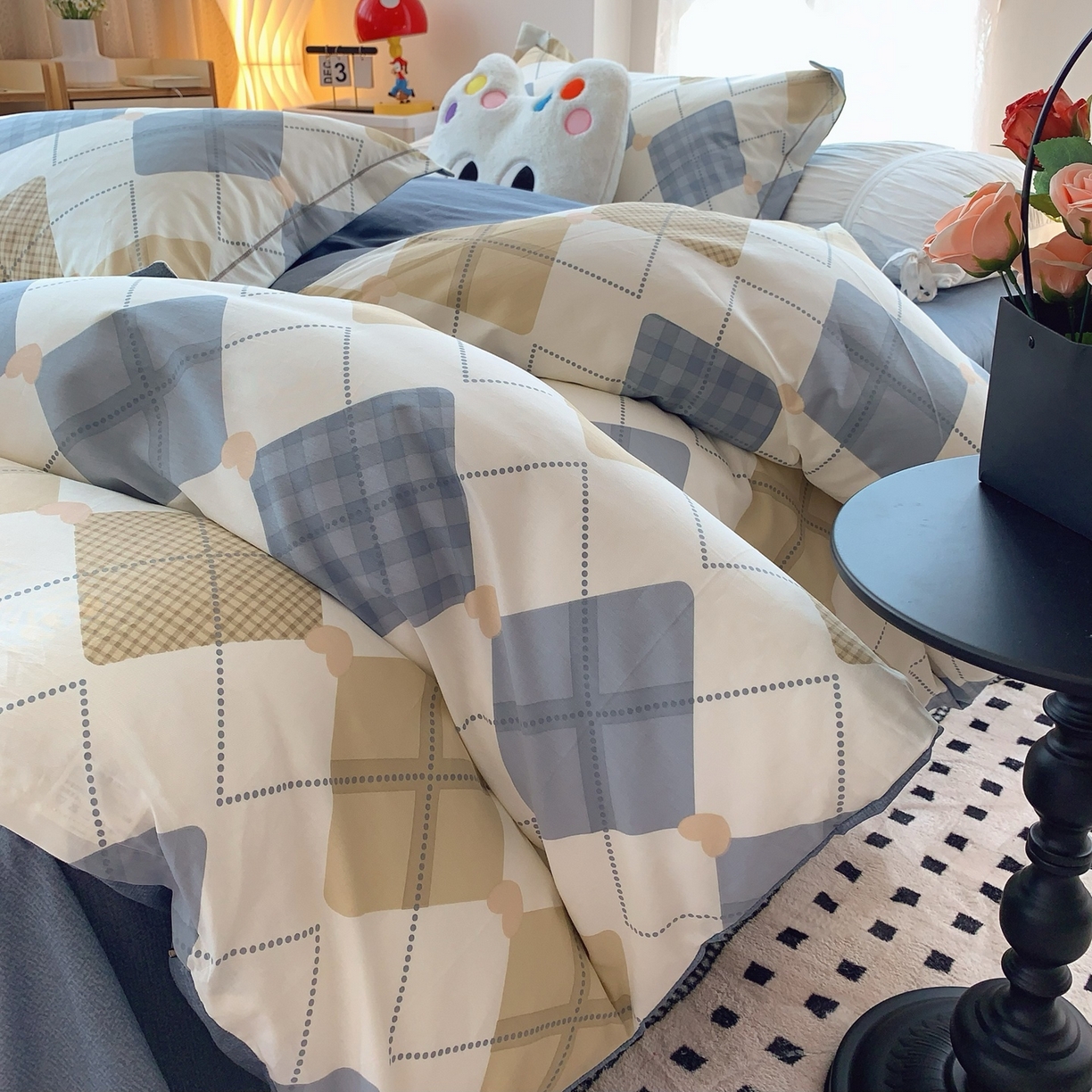 91家纺网 家纺一手货源 找家纺 （总）奈萝家纺 2025新款全棉纯棉小清新印花四件套-第二波