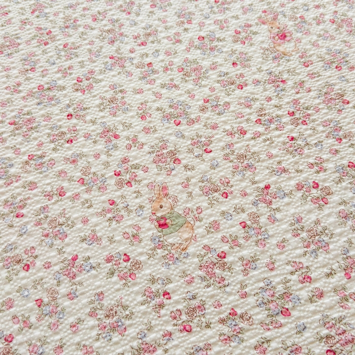 91家纺网 家纺一手货源 找家纺 梵朴 2026新款A类泡芙棉云感木棉邹邹纱双层纱床笠三件套 紫花免