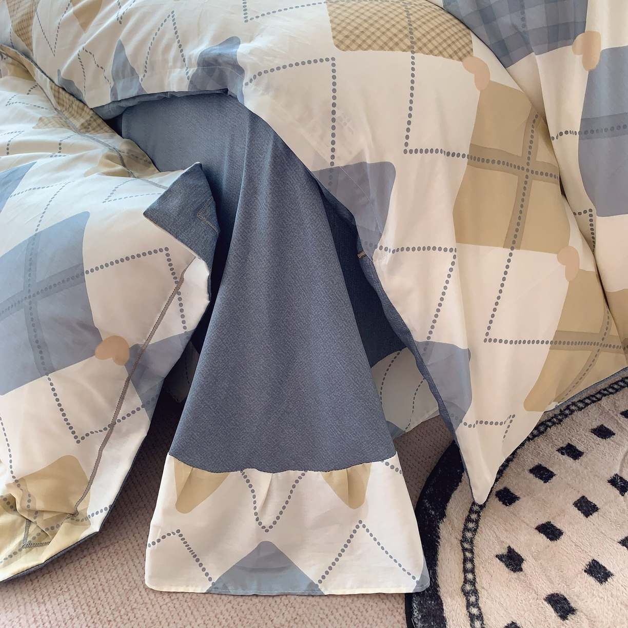 91家纺网 家纺一手货源 找家纺 奈萝家纺 2025新款全棉纯棉小清新印花四件套-第二波 学院风